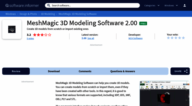 meshmagic-3d-modeling-software.software.informer.com