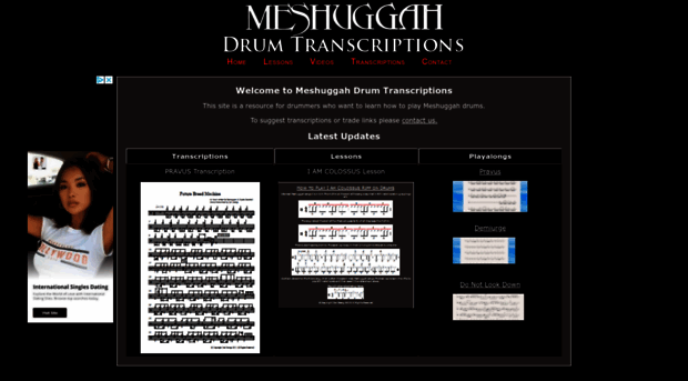 meshuggahdrumtranscriptions.com