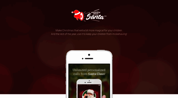 messagefromsanta.com