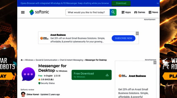 messenger-for-desktop.fa.softonic.com