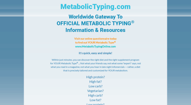 metabolictyping.com