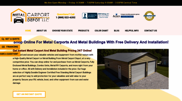 metalcarportdepot.com