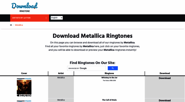 metallica.download-ringtone.com