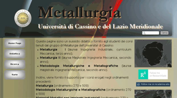 metallurgia.unicas.it