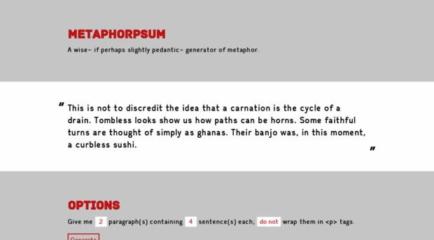 metaphorpsum.com