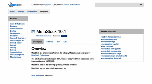 metastock.updatestar.com