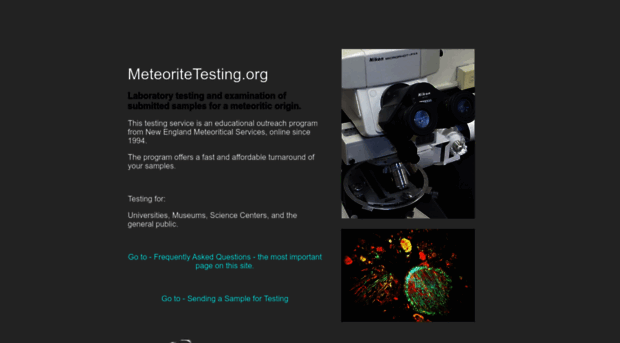 meteoritetesting.org