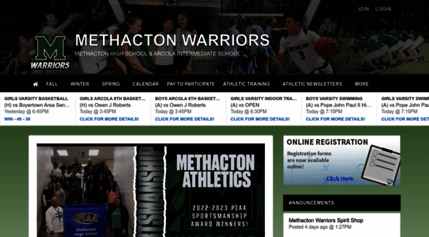 methactonwarriors.org