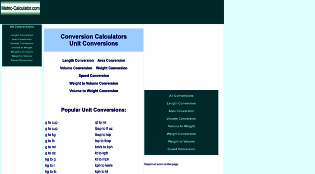 metric-calculator.com