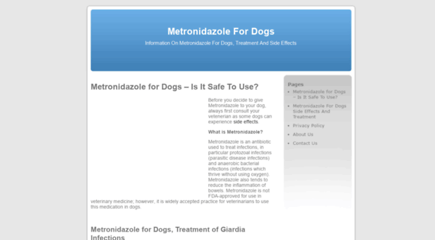 metronidazolefordogs.org