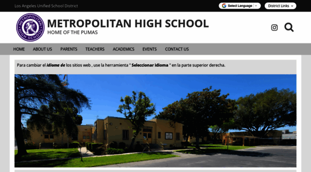 metropolitanhs-lausd-ca.schoolloop.com