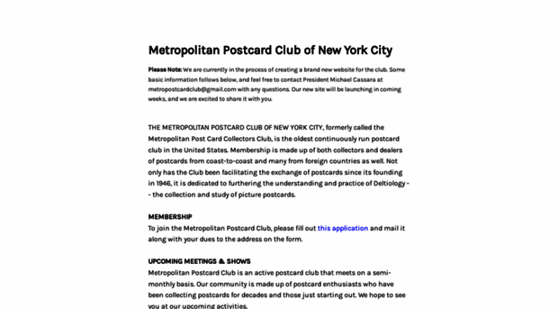 metropolitanpostcardclub.com