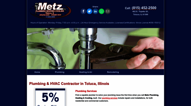 metzplumbingheatingcooling.com