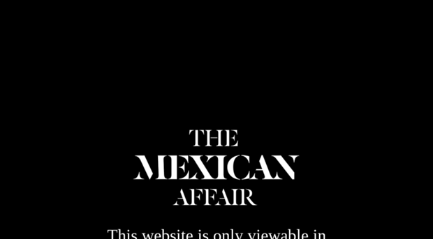 mexicanaffair.com