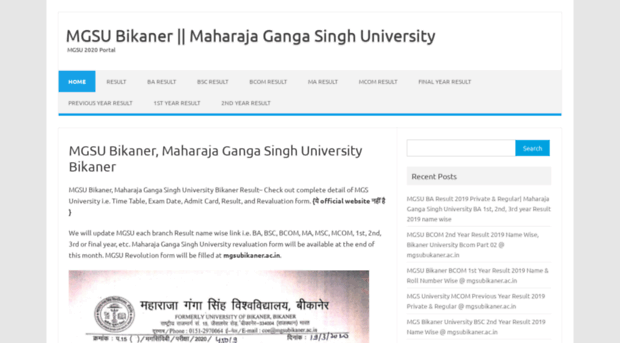 mgsuniversity.in