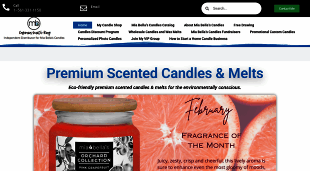 miabellasscentedcandles.com