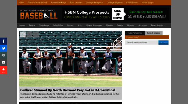 miamidadehighschoolbaseball.com