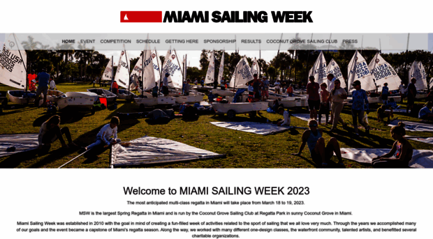 miamisailingweek.com