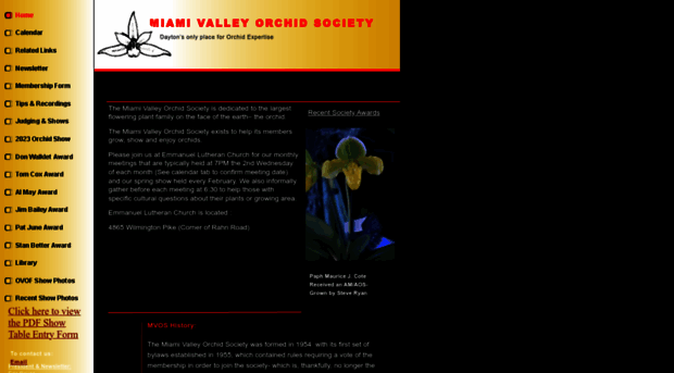 miamivalleyorchidsociety.com