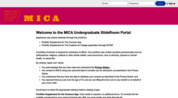 micaundergrad.slideroom.com