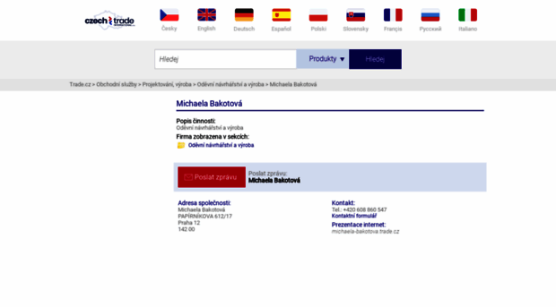 michaela-bakotova.trade.cz