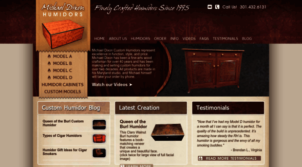 michaeldixonhumidors.com