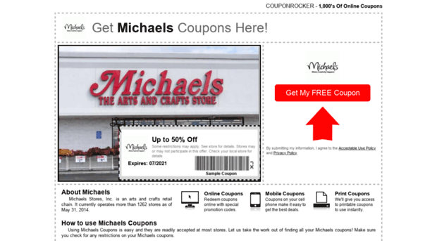 michaels.couponrocker.com