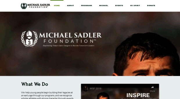 michaelsadlerfoundation.com