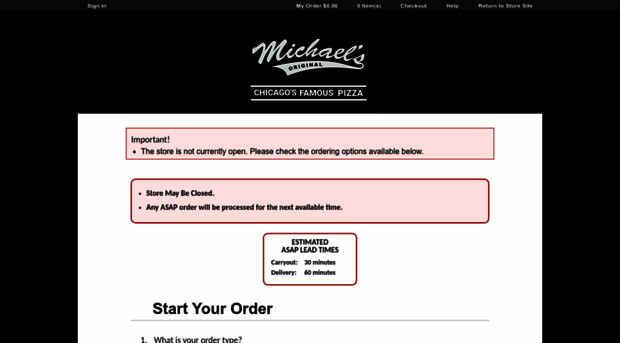 michaelspizzachicago.cuteorder.com