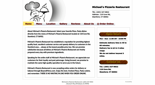 michaelspizzastamford.com