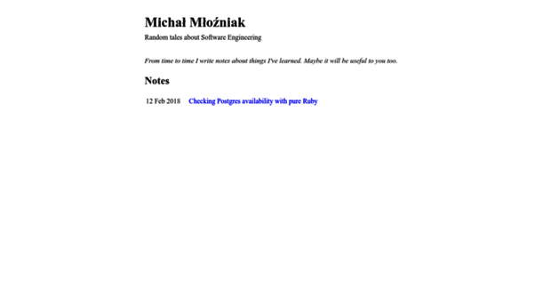 michalmlozniak.com