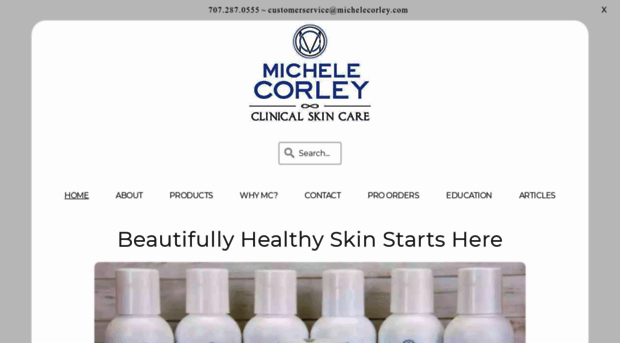 michelecorleyclinicalskincare.com