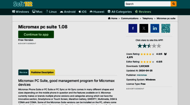 micromax-pc-suite.soft112.com