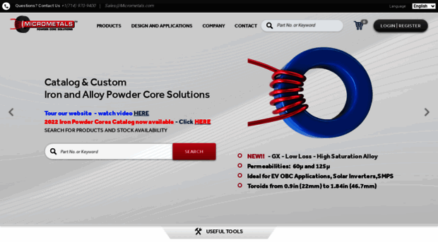 micrometalsarnoldpowdercores.com