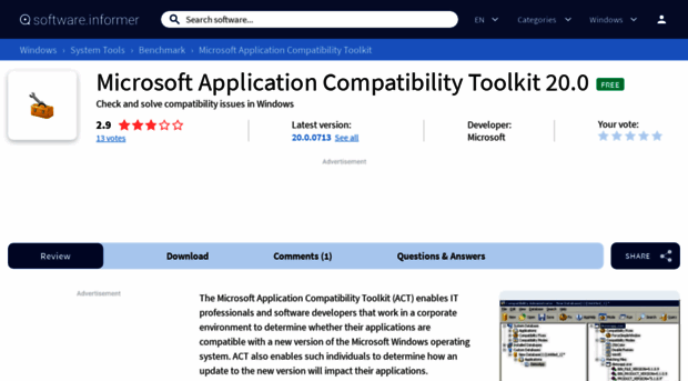 microsoft-application-compatibility-tool.software.informer.com