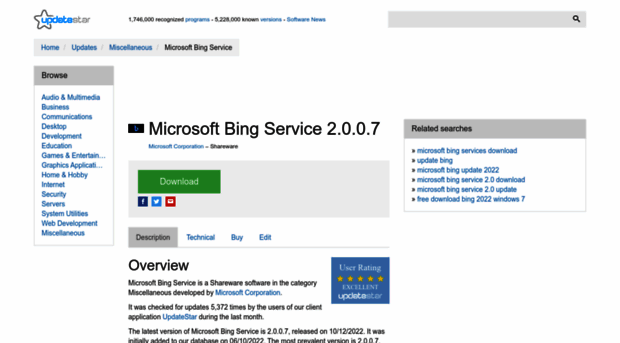 microsoft-bing-service.updatestar.com