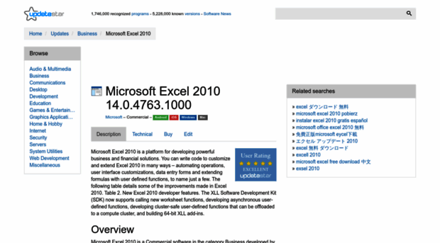 microsoft-excel-2010.updatestar.com
