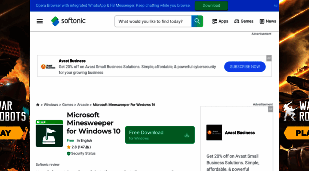 microsoft-minesweeper-windows-10.en.softonic.com