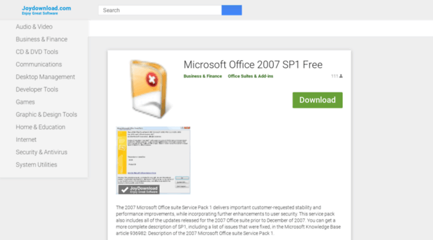 microsoft-office-2007-sp1.joydownload.com