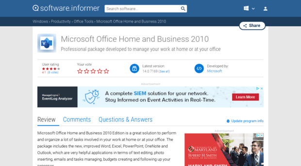 microsoft-office-home-and-business-2010.software.informer.com