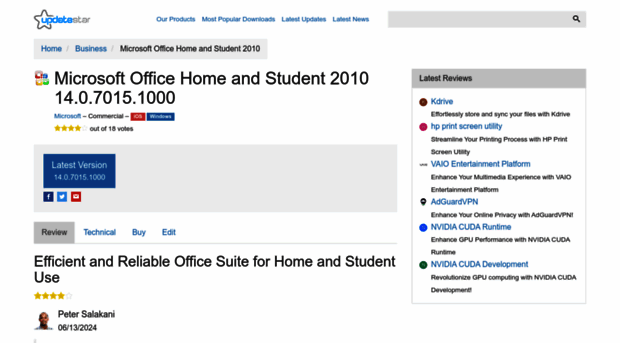 microsoft-office-home-and-student-2010.updatestar.com