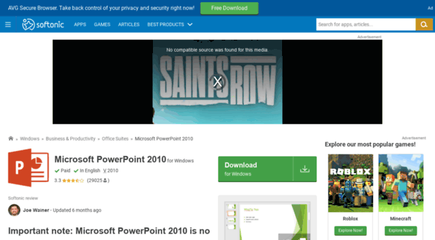 microsoft-powerpoint-2010.en.softonic.com