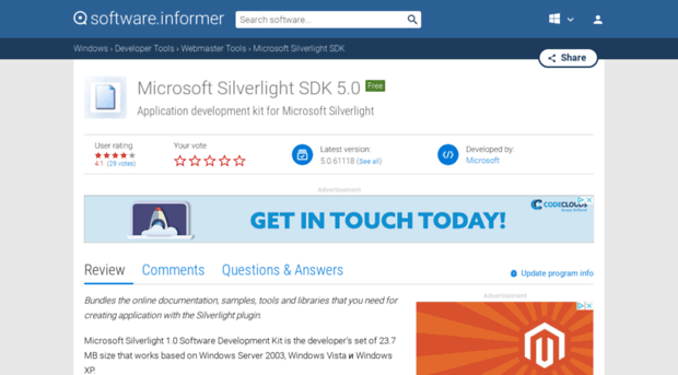 microsoft-silverlight-sdk.software.informer.com