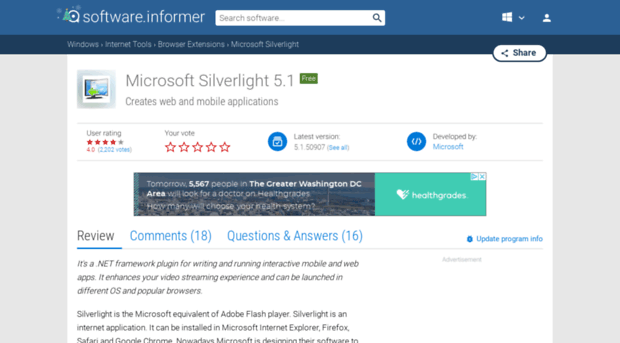 microsoft-silverlight.software.informer.com