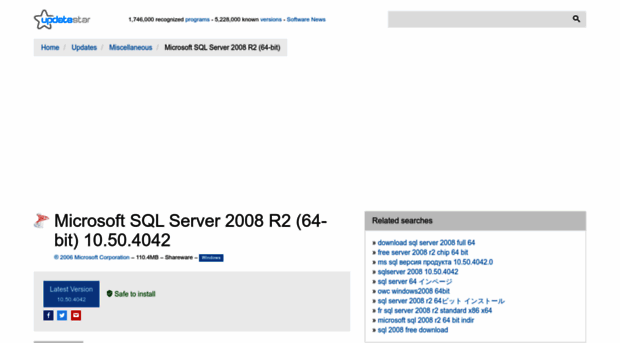 microsoft-sql-server-2008-r2-64-bit.updatestar.com