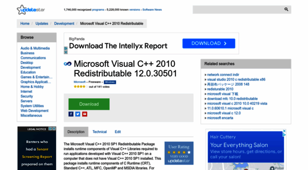 microsoft-visual-c-2010-redistributable.updatestar.com