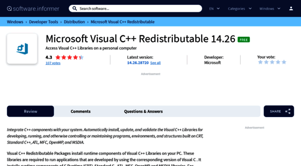 microsoft-visual-c-redistributable1.software.informer.com