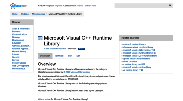 microsoft-visual-c-runtime-library.updatestar.com