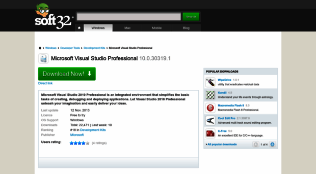 microsoft-visual-studio-professional.soft32.com