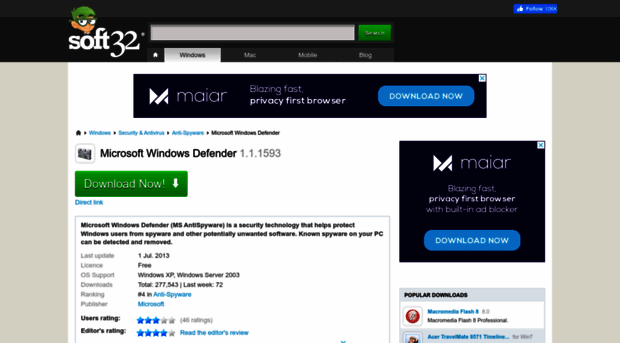 microsoft-windows-defender.soft32.com